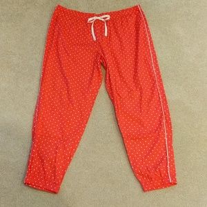 New Victoria's Secret red polka-dot sleep pants